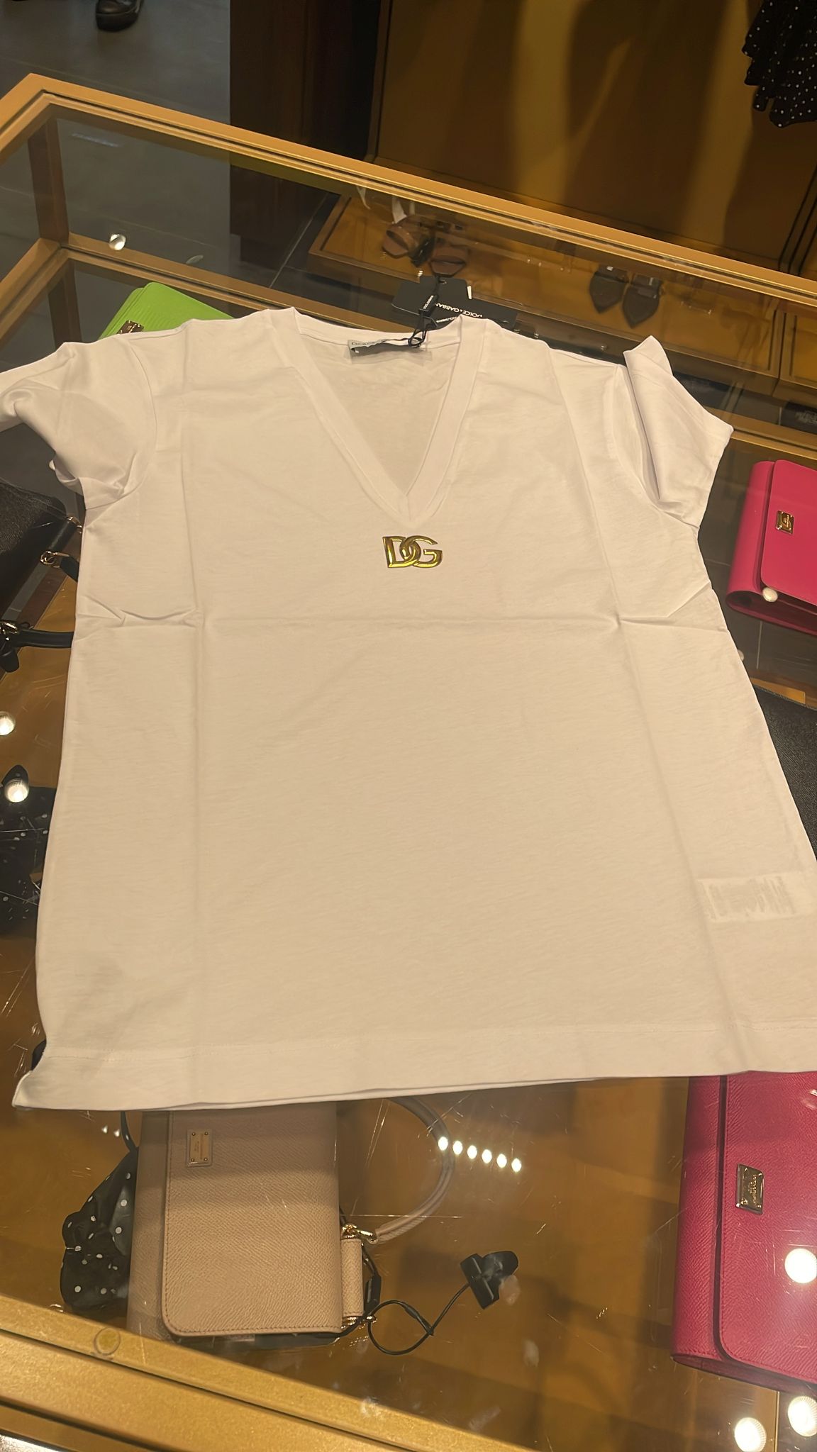 DG Logo V-neck T-shirt