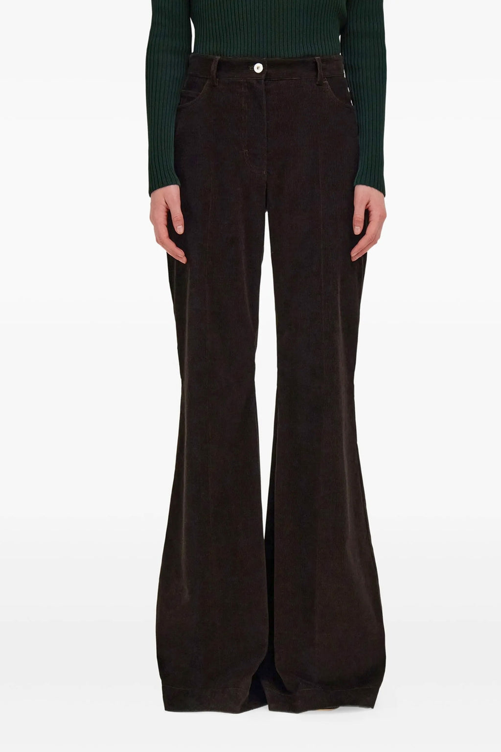 FERRAGAMO Velvet pants For Women 98% cotton, 2% elastane