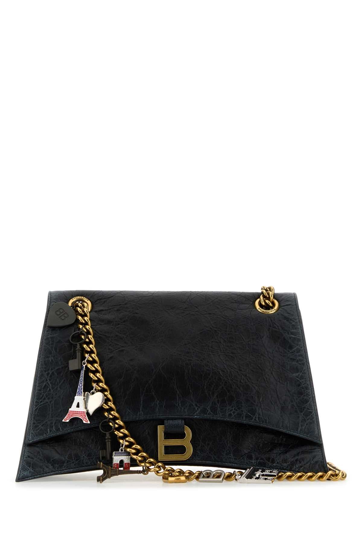 BALENCIAGA CRUSH CHAIN BAG M For Women Exterior: 100% Calf Lining: 100% Leather