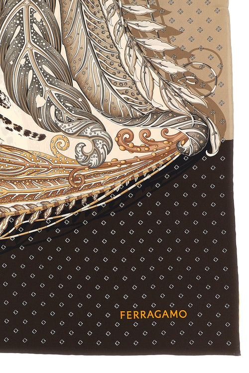 FERRAGAMO 'Madras' print scarf For Women 100% silk
