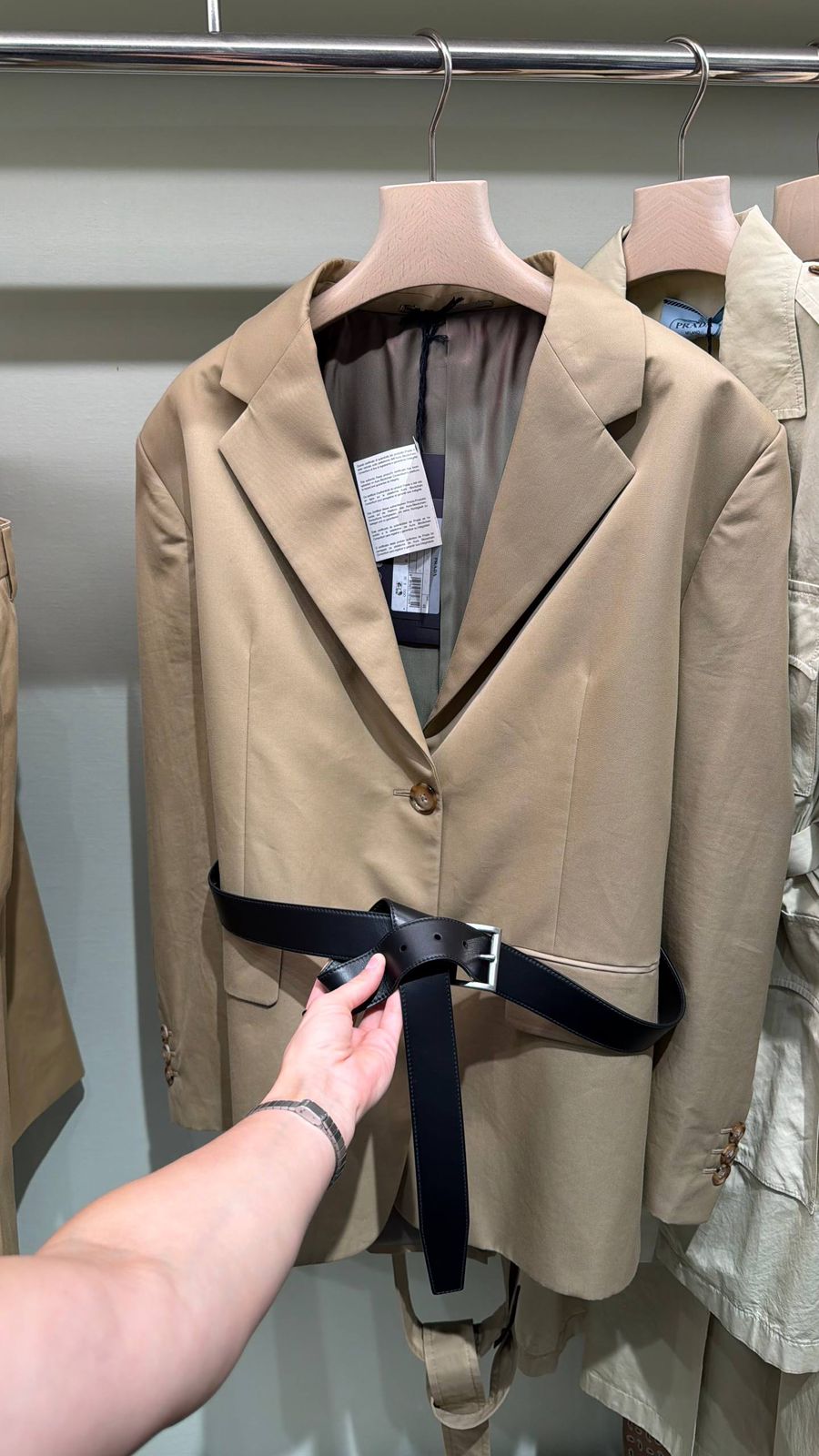 Single-breasted cotton jacket