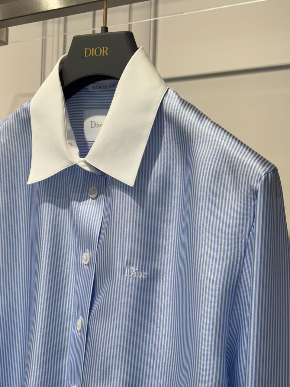 Striped Cotton Poplin Shirt