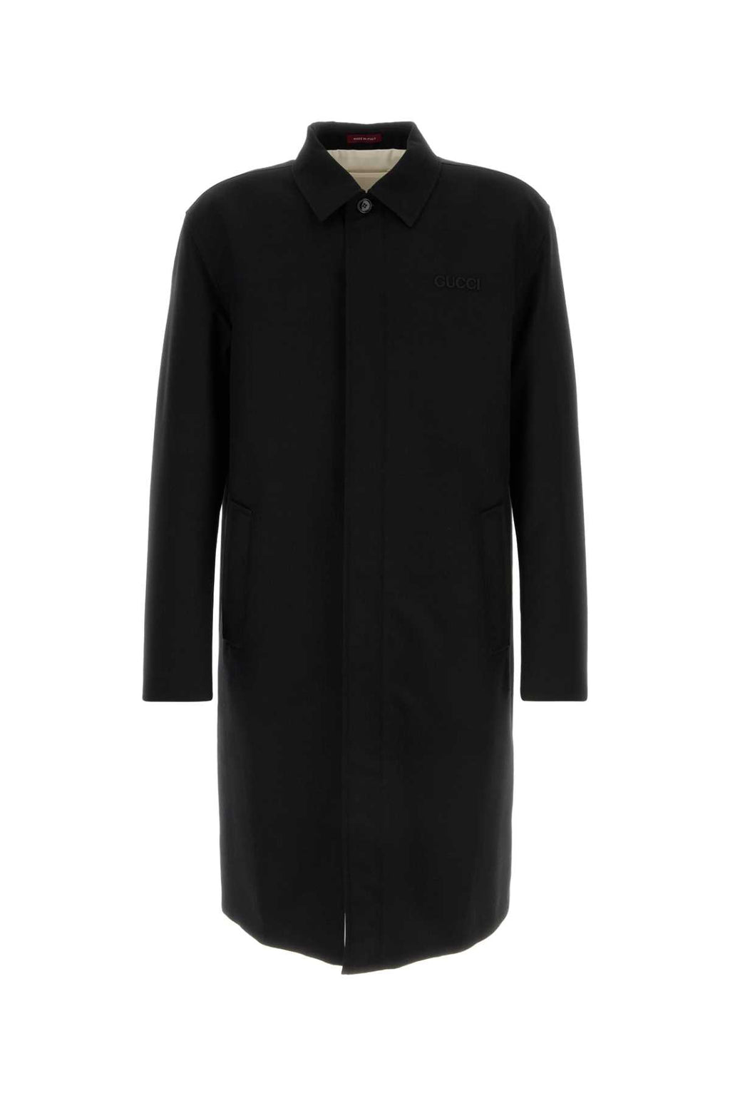 GUCCI FO COAT For Men Exterior: 100% Wool Lining: 100% Cotton
