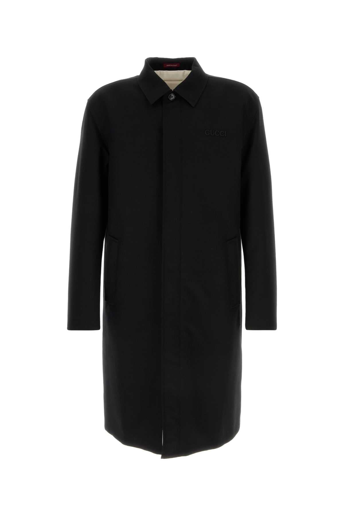 GUCCI FO COAT For Men Exterior: 100% Wool Lining: 100% Cotton