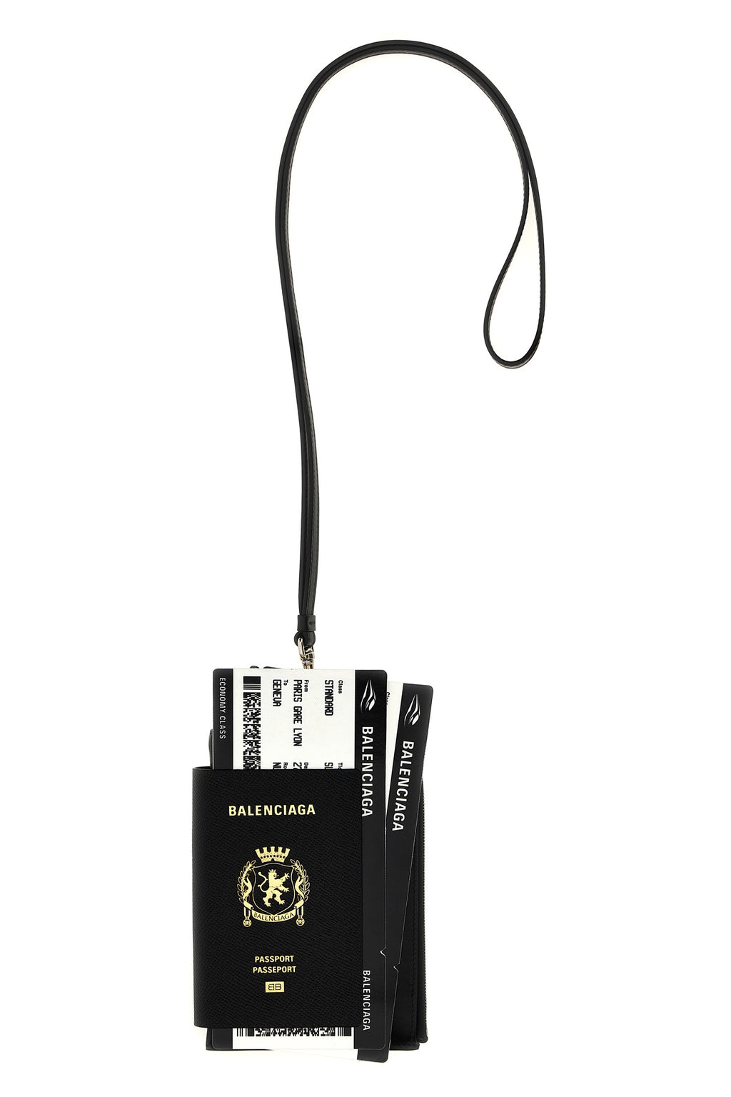 BALENCIAGA 'Passport' cell phone case For Women 100% calfskin leather (Bos Taurus)