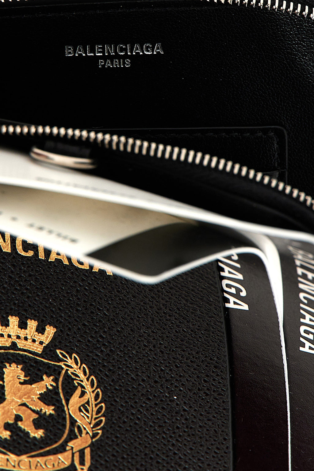 BALENCIAGA 'Passport' cell phone case For Women 100% calfskin leather (Bos Taurus)
