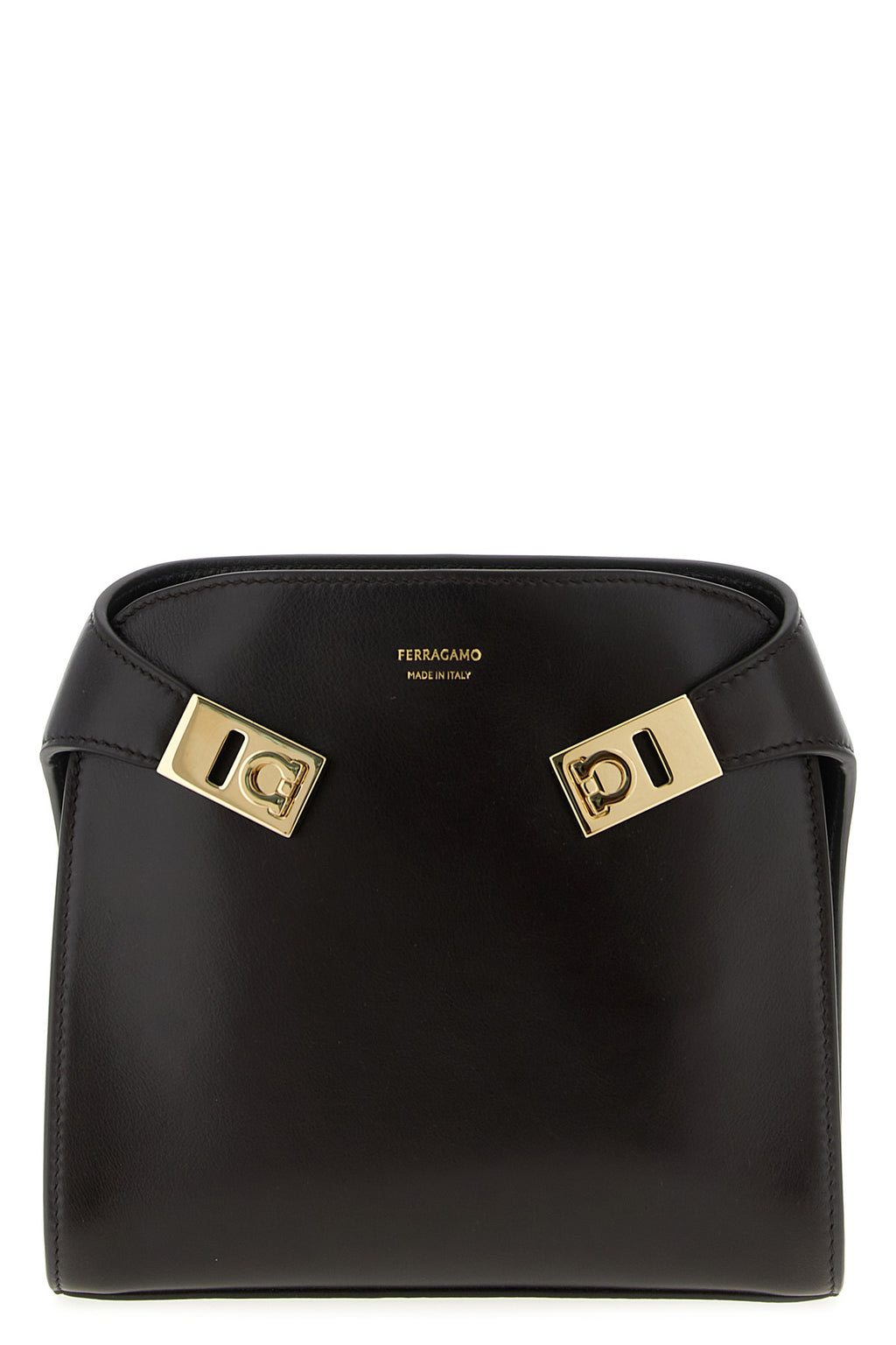 FERRAGAMO ‘Hug BB S’ belt bag For Women 100% calfskin leather (Bos Taurus)