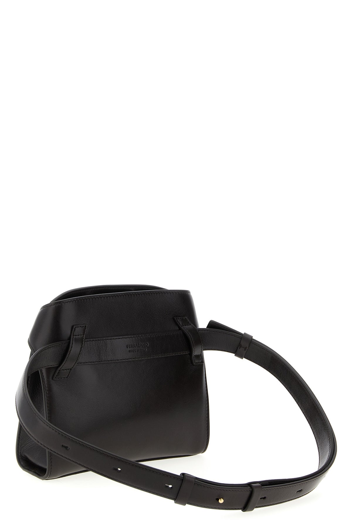 FERRAGAMO ‘Hug BB S’ belt bag For Women 100% calfskin leather (Bos Taurus)