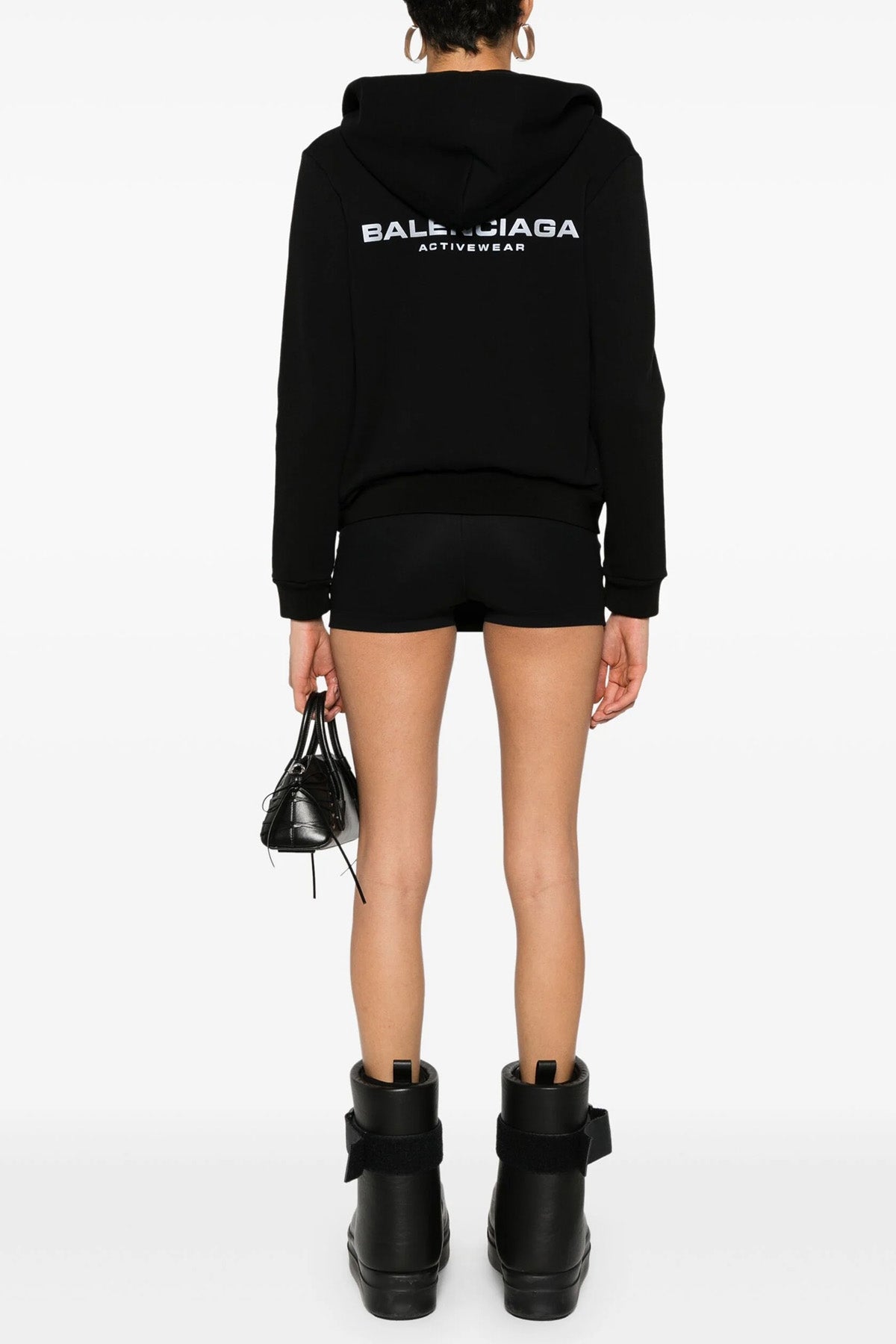 BALENCIAGA Logo print hoodie For Women 92% cotton, 8% elastane