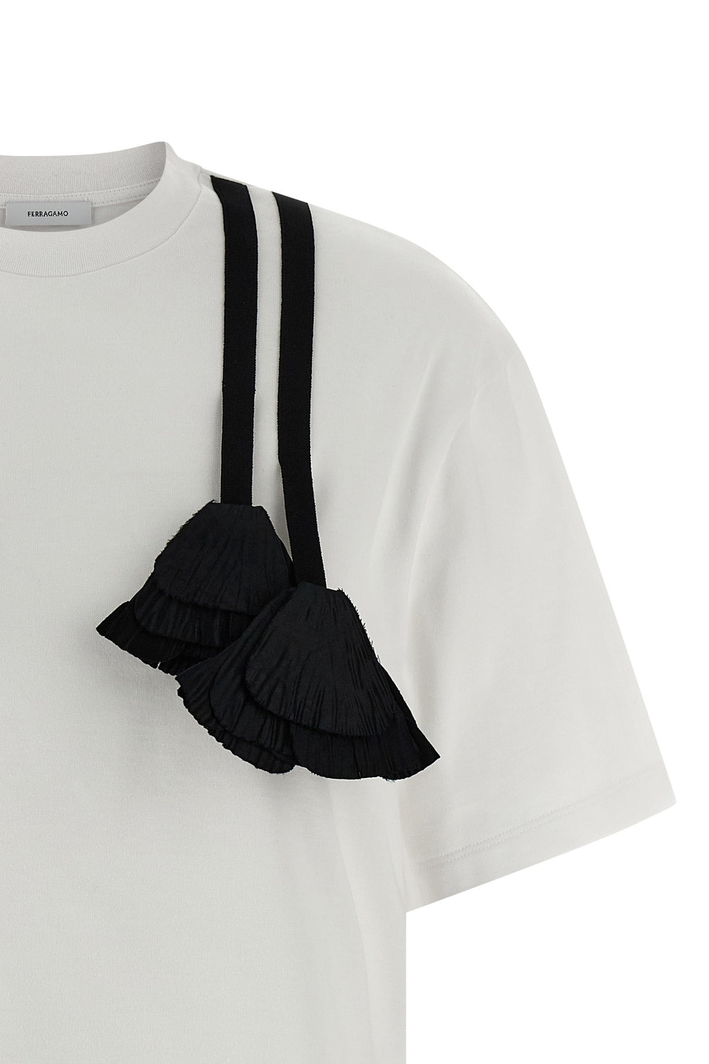 FERRAGAMO Floral insert t-shirt