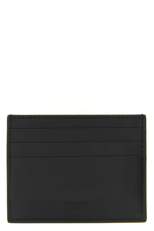 FERRAGAMO 'Gancini' card holder For Men 100% calfskin leather (Bos Taurus)