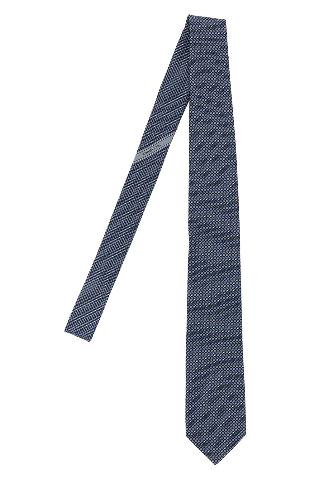 FERRAGAMO 'Gancini' print tie For Men 100% silk