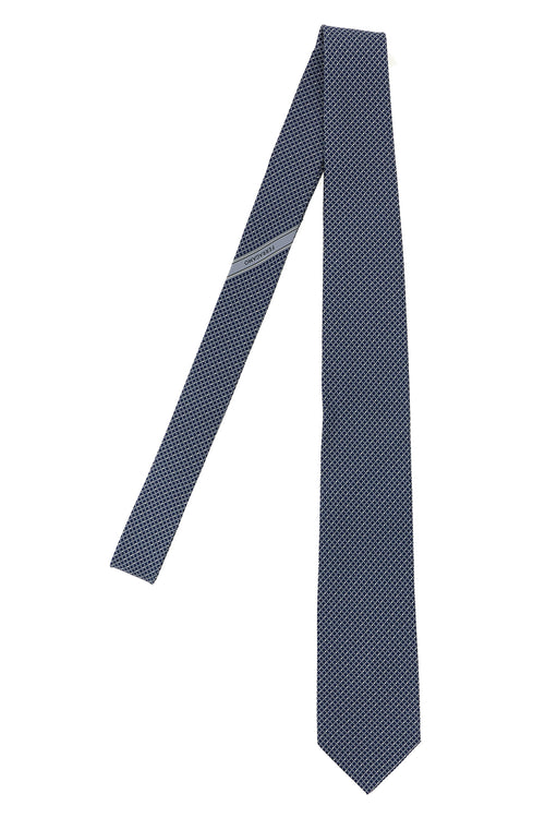 FERRAGAMO 'Gancini' print tie For Men 100% silk