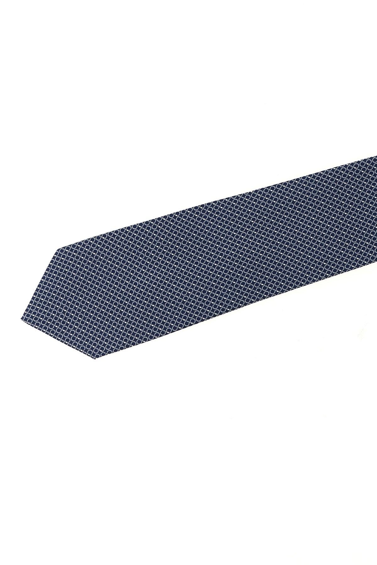 FERRAGAMO 'Gancini' print tie For Men 100% silk