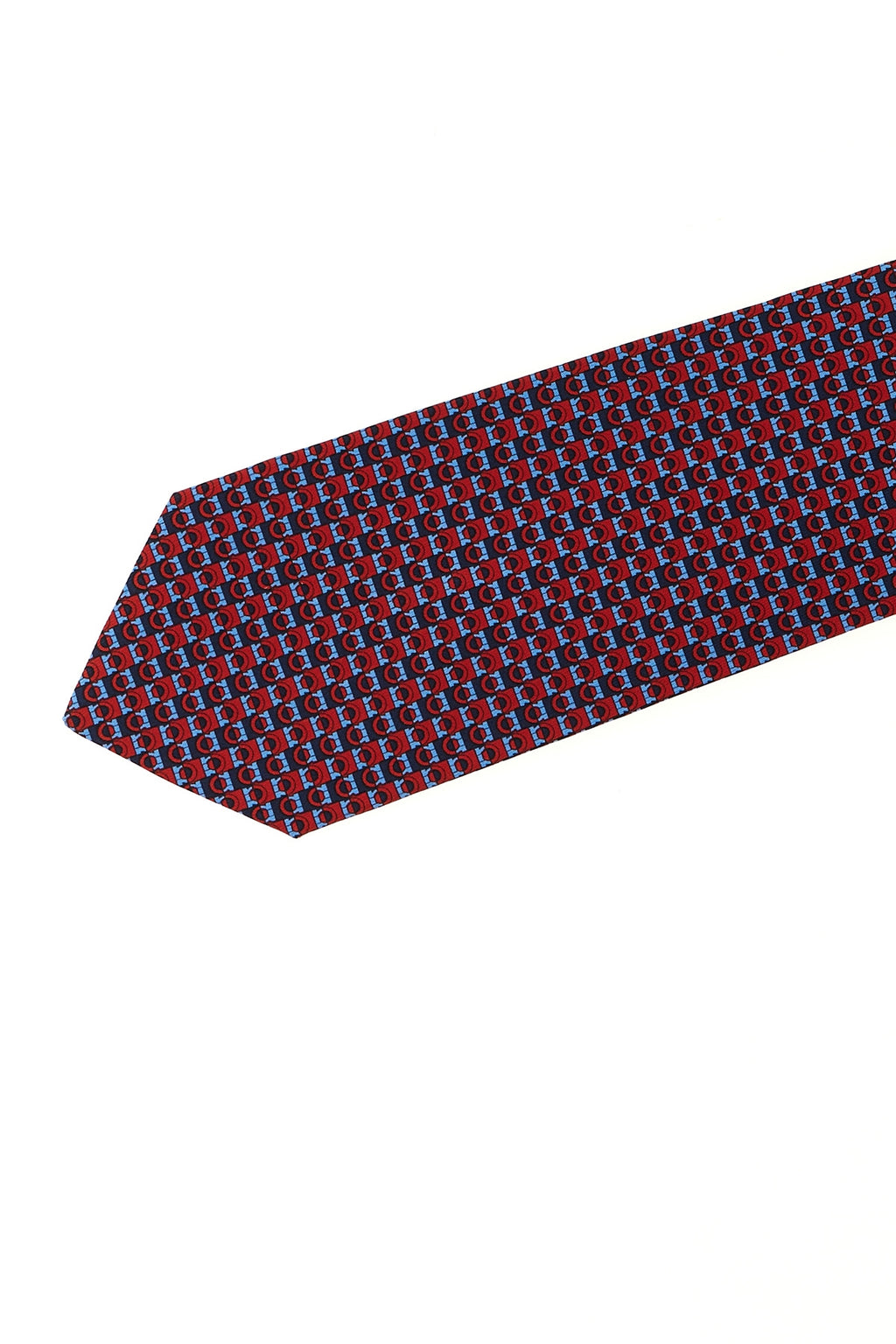FERRAGAMO 'Gancini' print tie For Men 100% silk