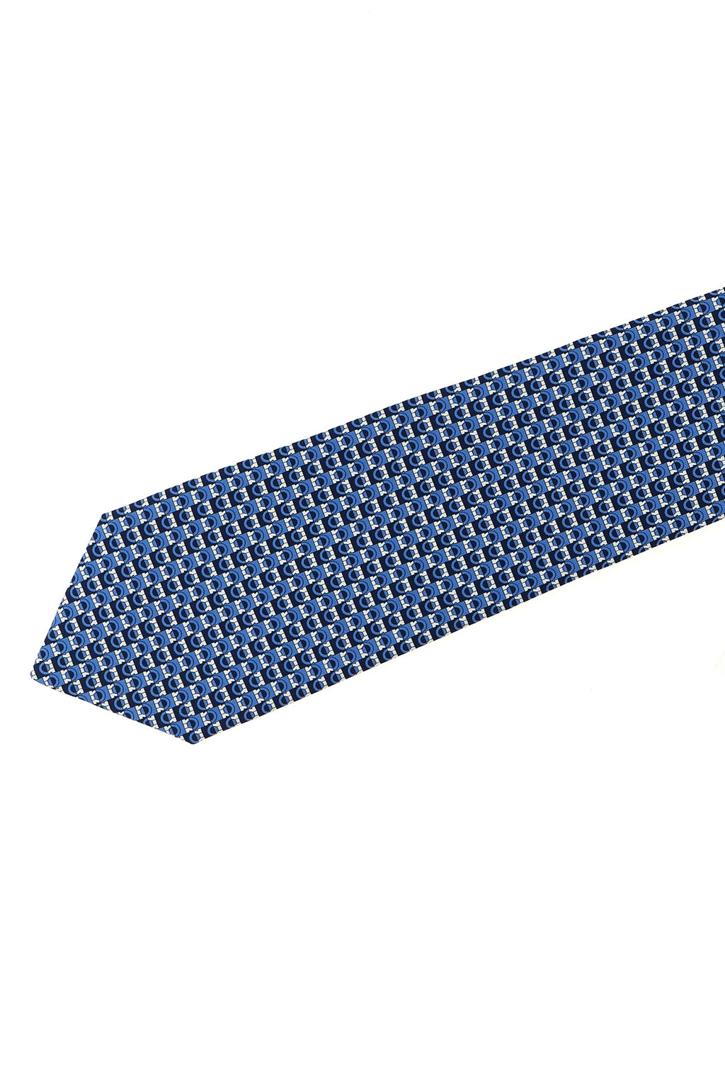 FERRAGAMO 'Gancini' print tie For Men 100% silk