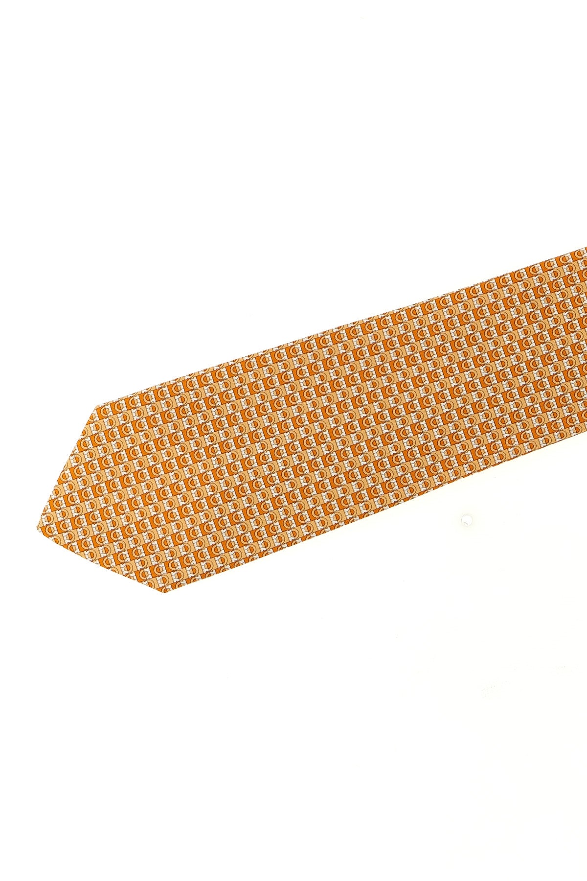 FERRAGAMO 'Gancini' print tie For Men 100% silk