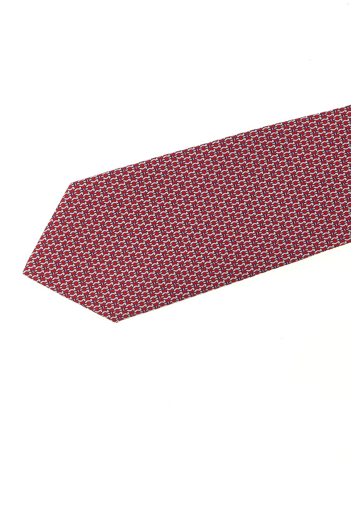 FERRAGAMO 'Gancini' print tie For Men 100% silk