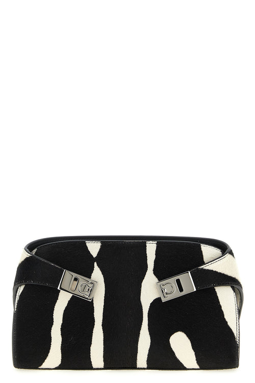 FERRAGAMO 'Hug CB E/W' clutch For Women 100% calfskin leather (Bos Taurus)