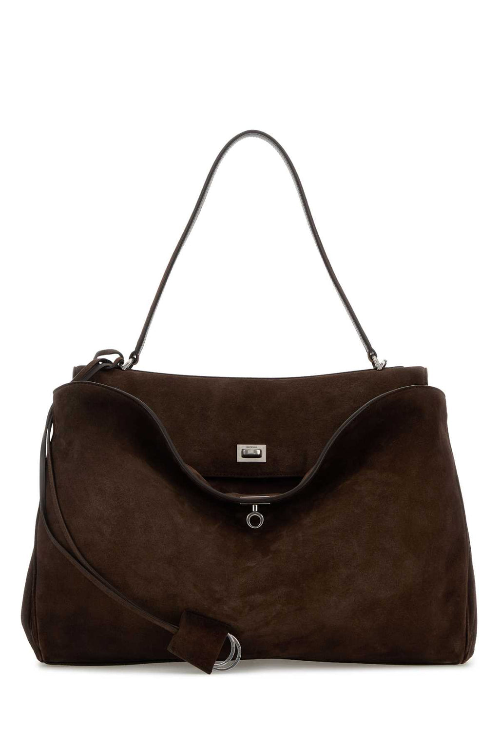 BALENCIAGA RODEO TOP HANDLE L For Men Exterior: 100% Suede Lining: 100% Leather Finishing: Silver metal