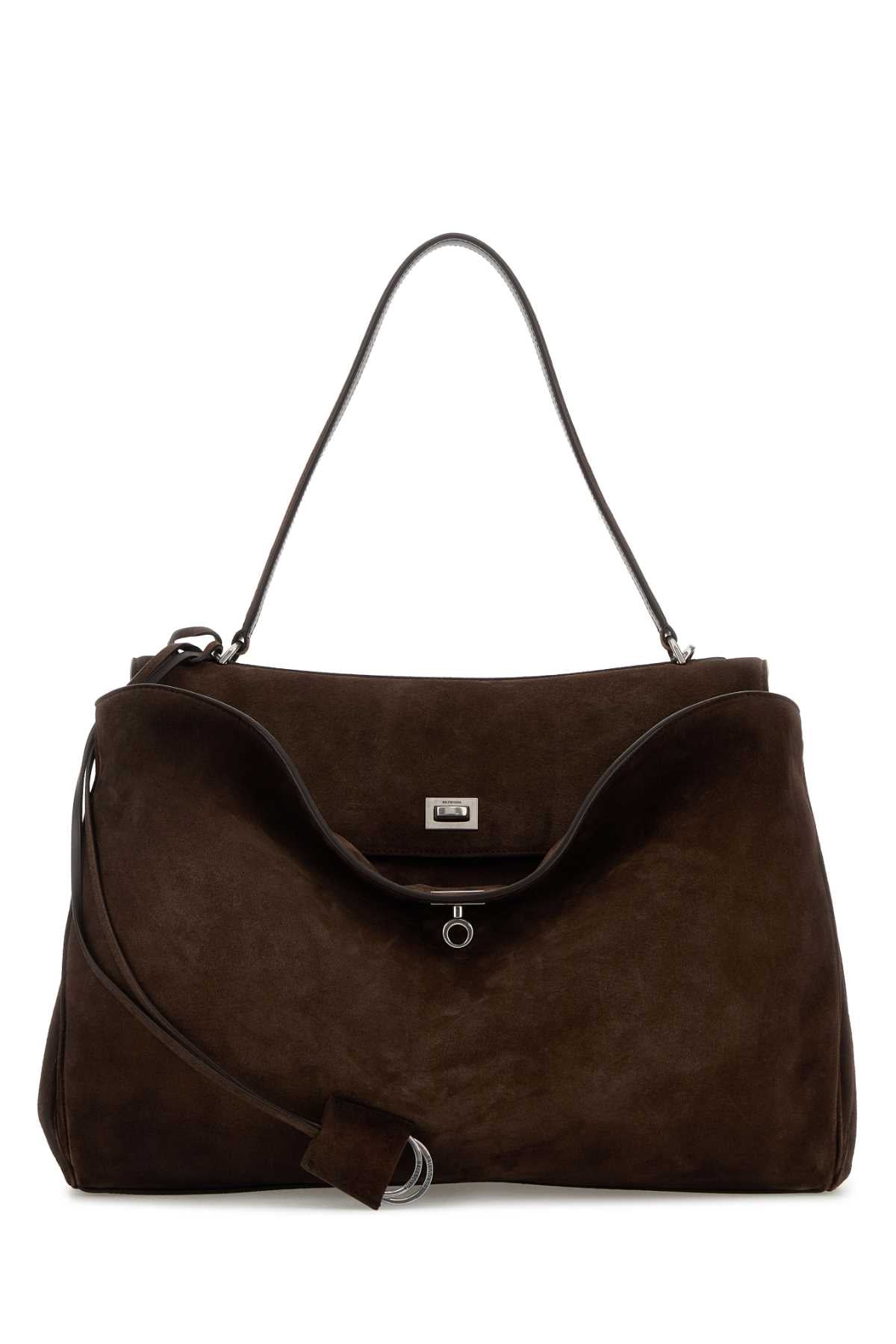 BALENCIAGA RODEO TOP HANDLE L For Men Exterior: 100% Suede Lining: 100% Leather Finishing: Silver metal