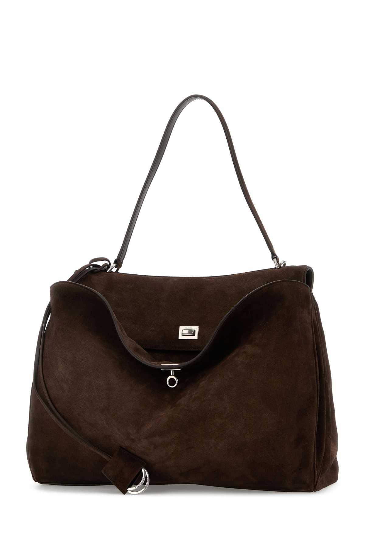 BALENCIAGA RODEO TOP HANDLE L For Men Exterior: 100% Suede Lining: 100% Leather Finishing: Silver metal