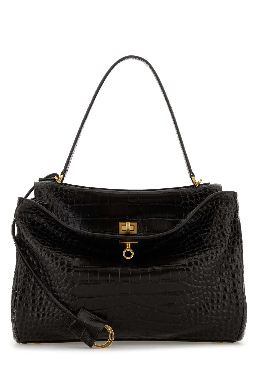 BALENCIAGA RODEO TOP HANDLE M For Women Exterior: 100% Leather Lining: 100% Leather Finishing: Antiqued golden metal