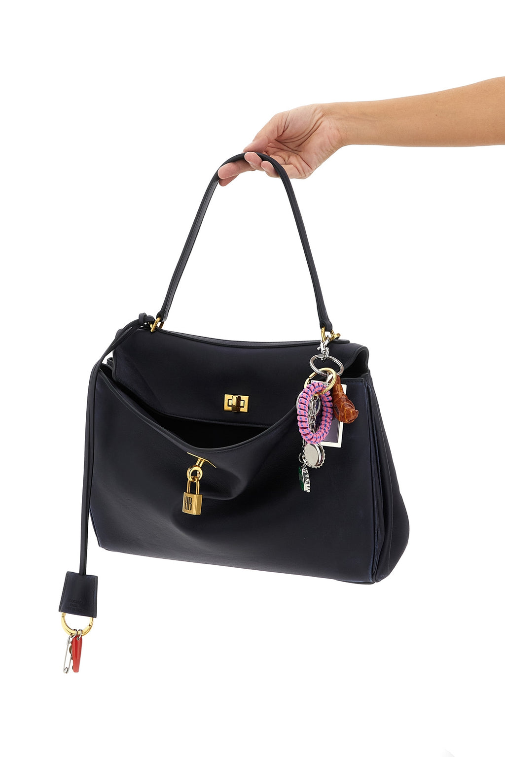 BALENCIAGA 'Rodeo' medium handbag For Women 50% calf leather 50% laiton