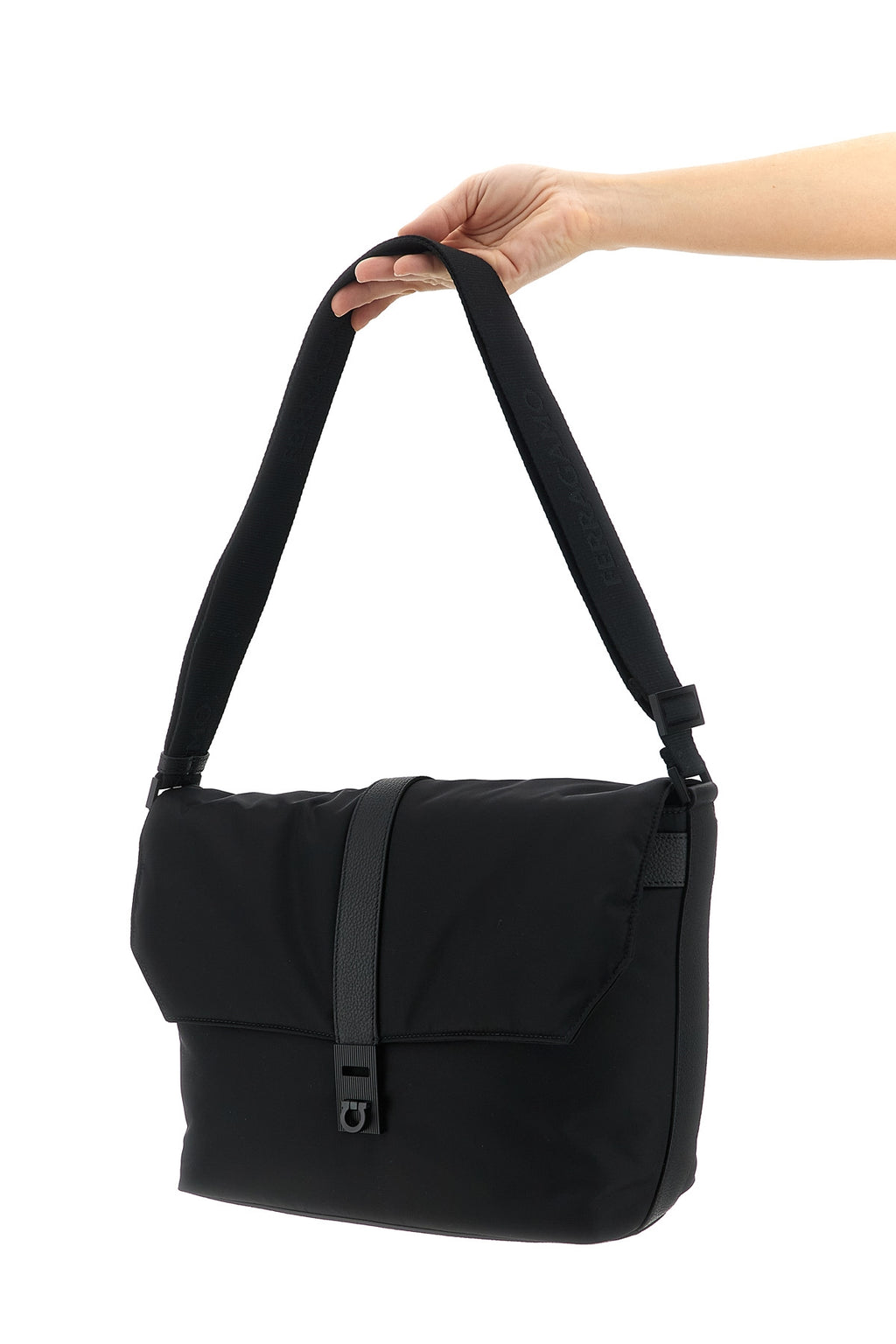 FERRAGAMO 'Twins' crossbody bag For Men 70% fabric 30% calf leather