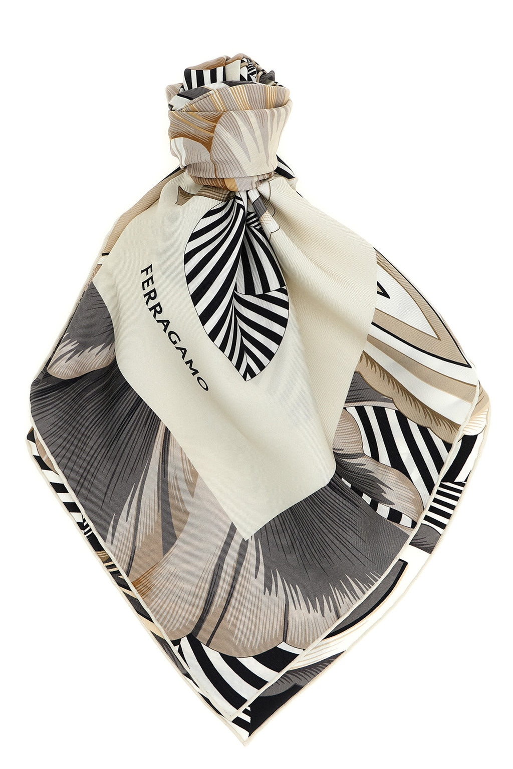 FERRAGAMO 'Brezza' print scarf For Women 100% silk