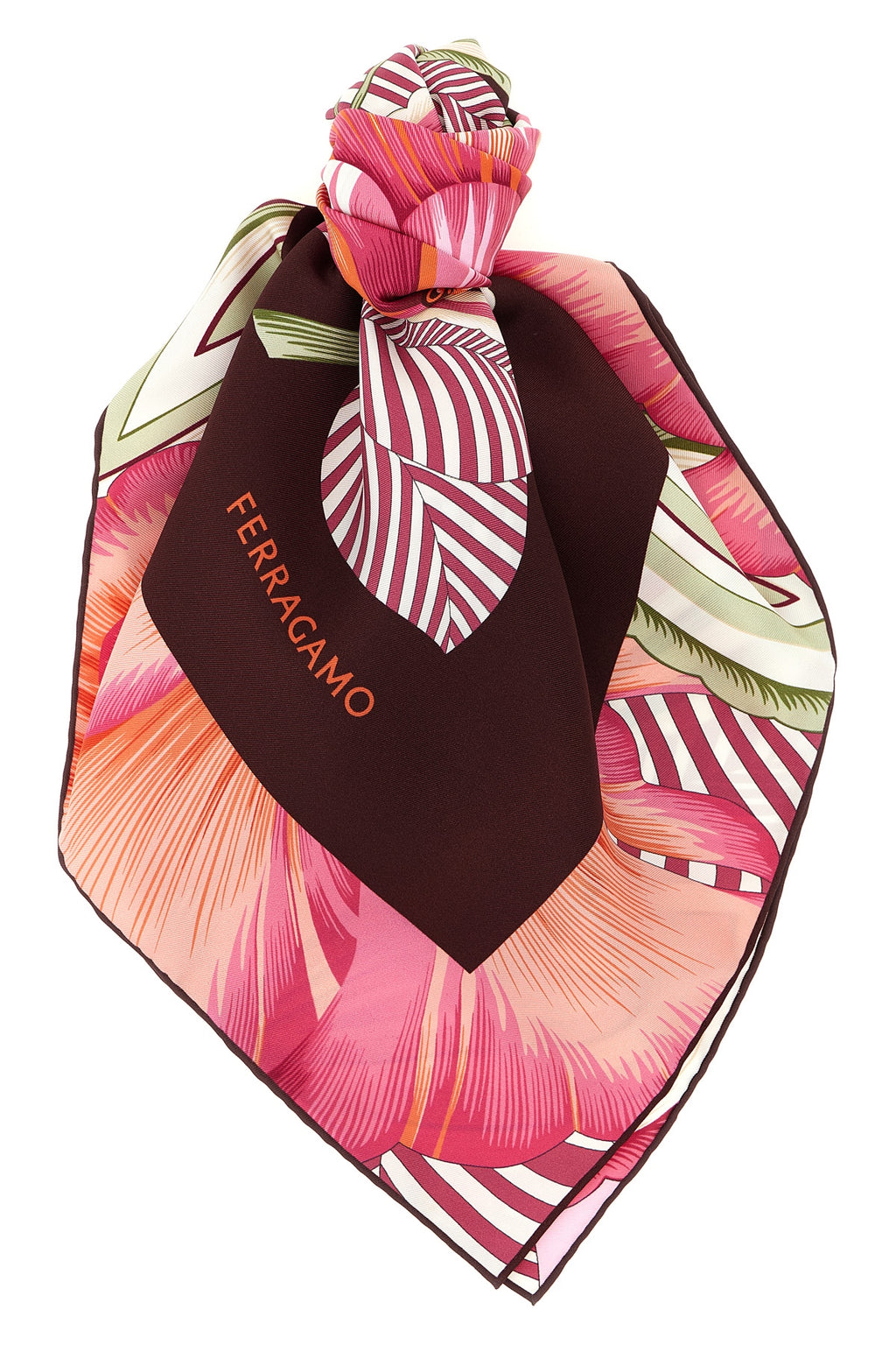 FERRAGAMO 'Brezza' print scarf For Women 100% silk