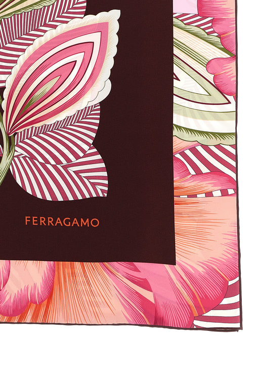 FERRAGAMO 'Brezza' print scarf For Women 100% silk