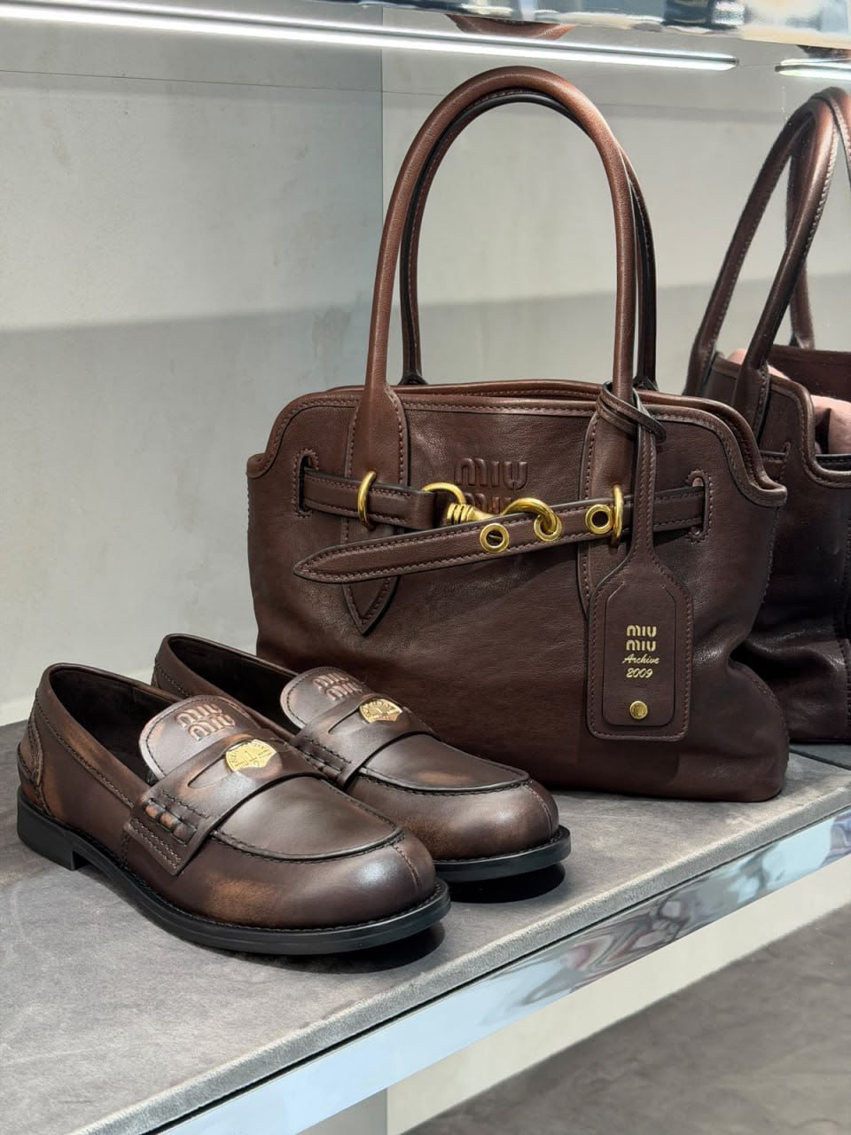 Archive 2009 Leather Handbag and Penny Loafers
