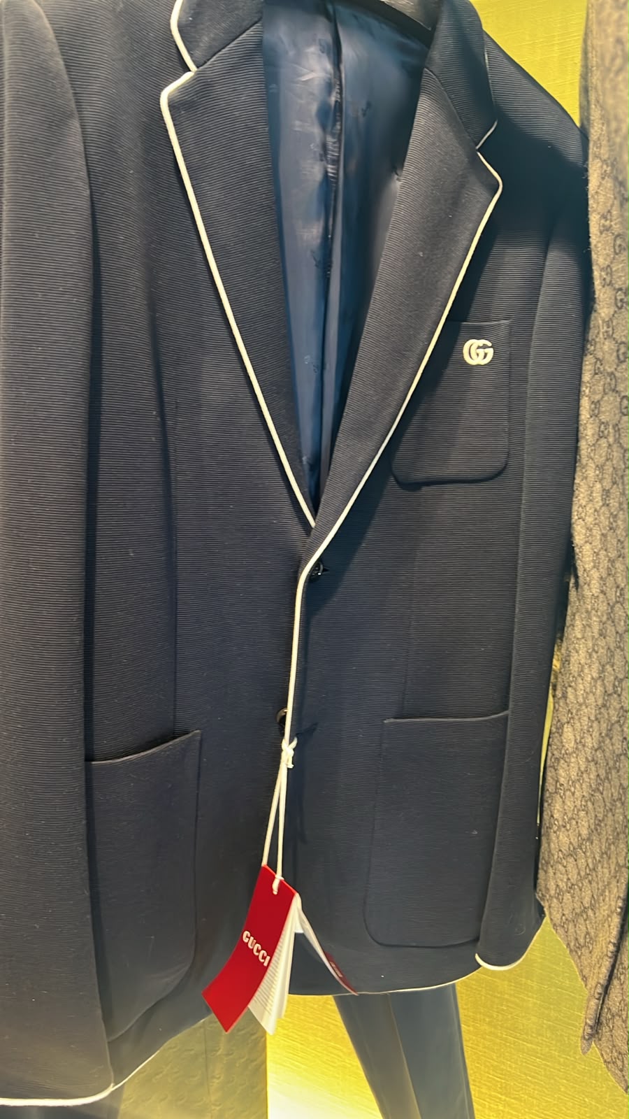 GG Logo Trimmed Blazer