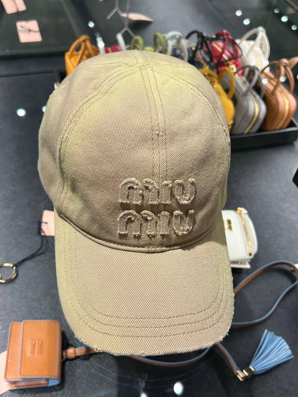 Drill baseball cap with embroidered logo