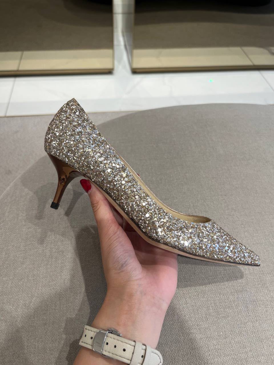 Romy 60 Glitter Pumps