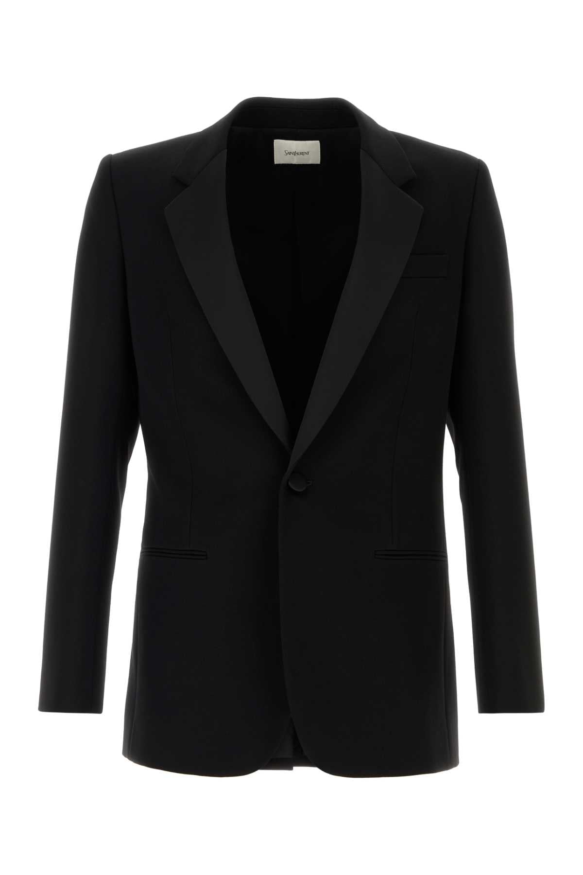 SAINT LAURENT VESTE LONGUE ALLUREE For Men Exterior: 100% Wool Lining: 100% Silk