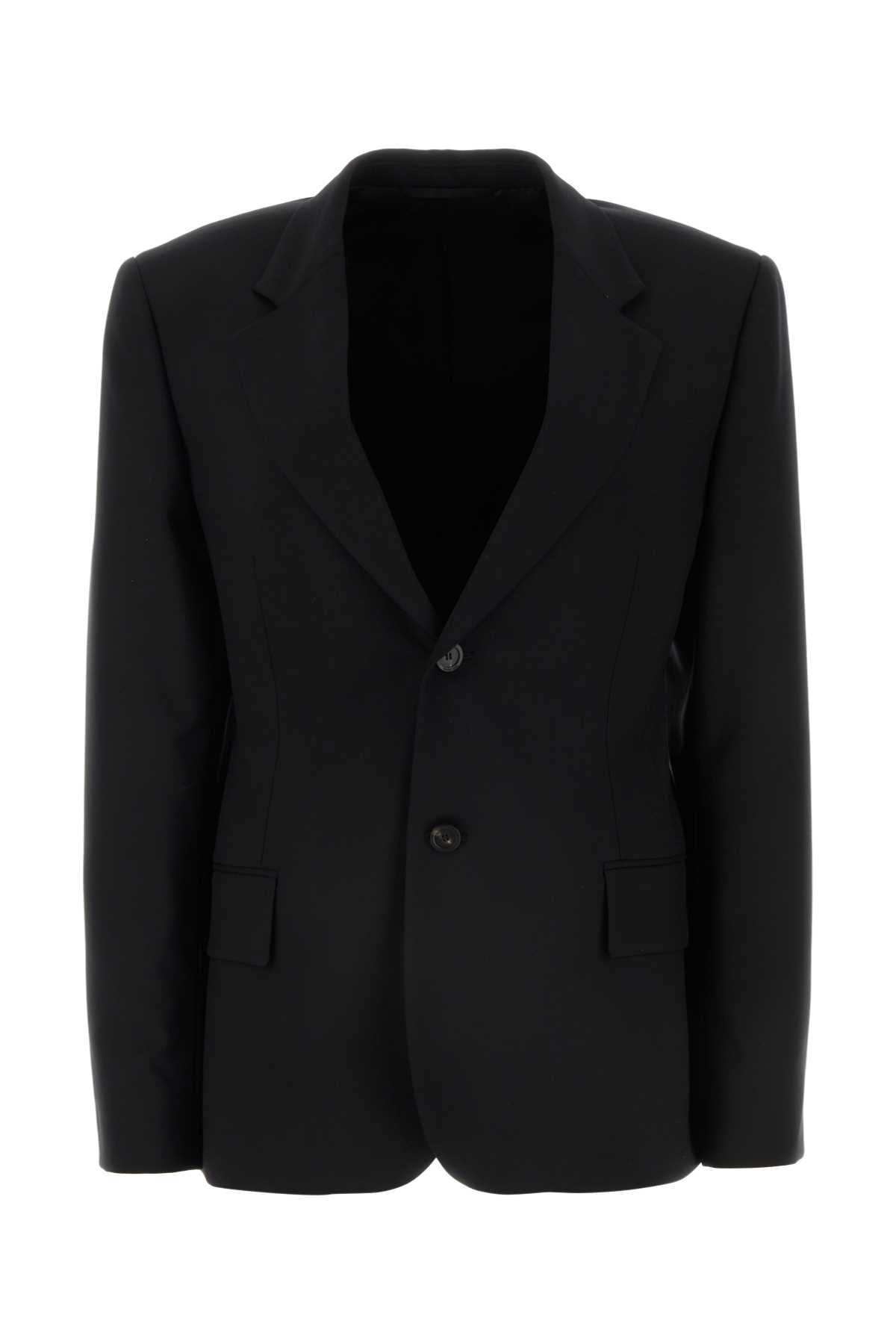 BALENCIAGA WAISTED SB JACKET For Women Exterior: 100% Wool Lining: 100% Cotton
