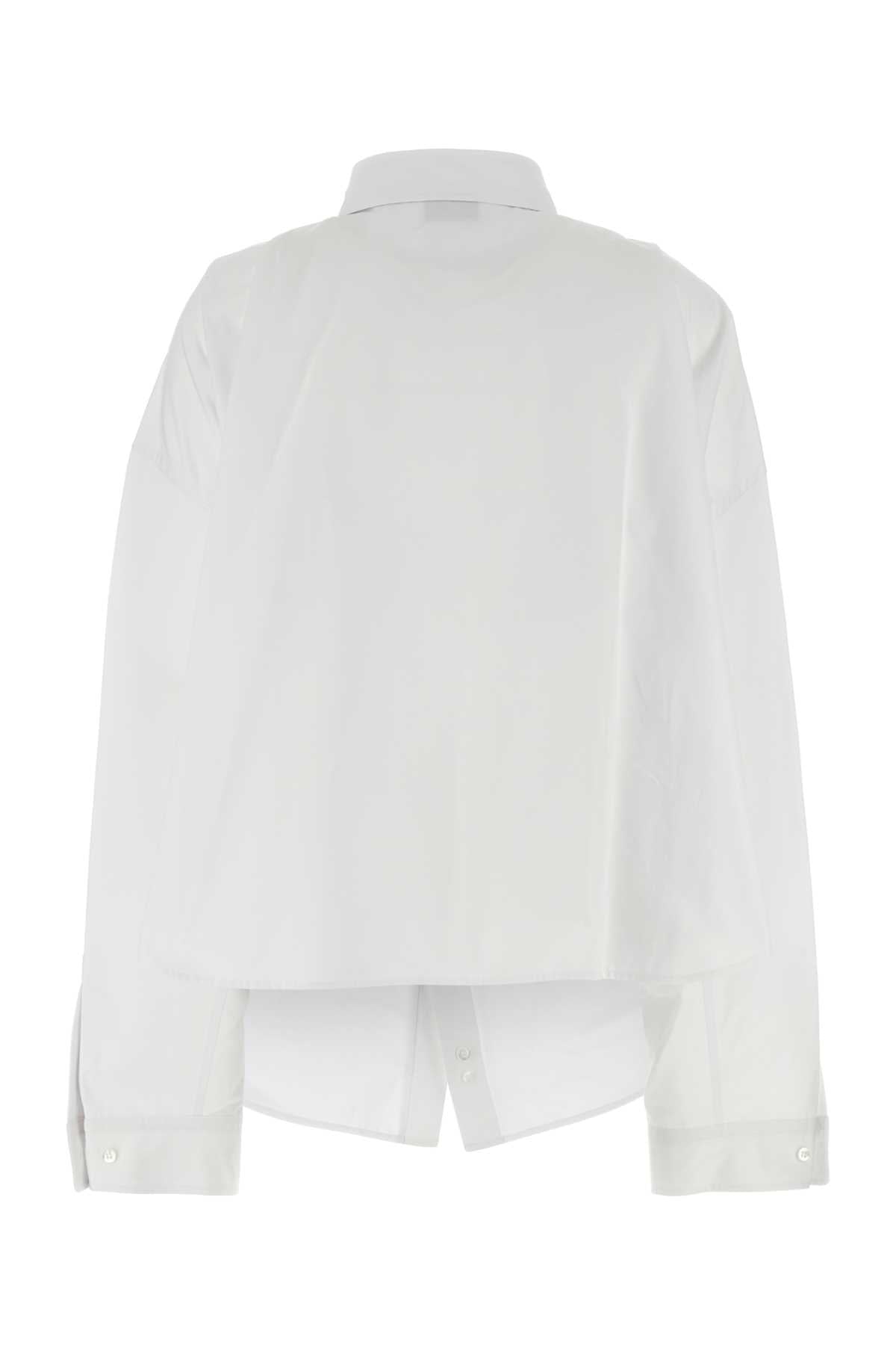 BALENCIAGA ASYMMETRIC SHIRT For Women Exterior: 100% Cotton