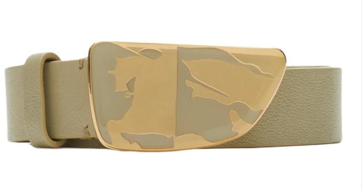 Equestrian Knight Design Leather Belt
