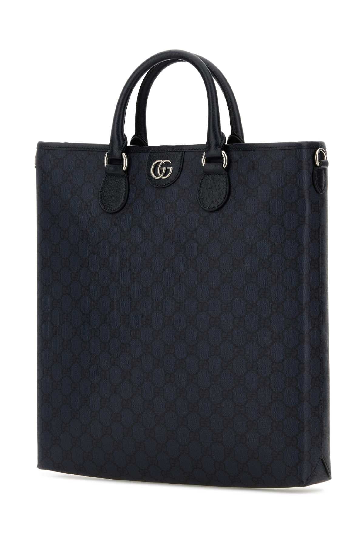 GUCCI TOTE For Men Exterior: 100% Fabric 100% Leather Lining: 100% Fabric Finishing: Silver metal
