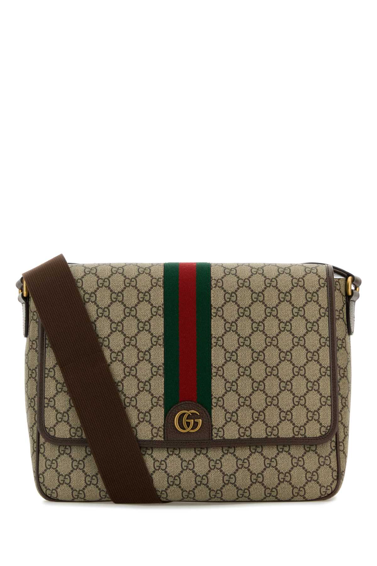 GUCCI CROSSBODY BAG For Men Exterior: 100% Fabric 100% Leather Lining: 100% Fabric Finishing: Golden metal