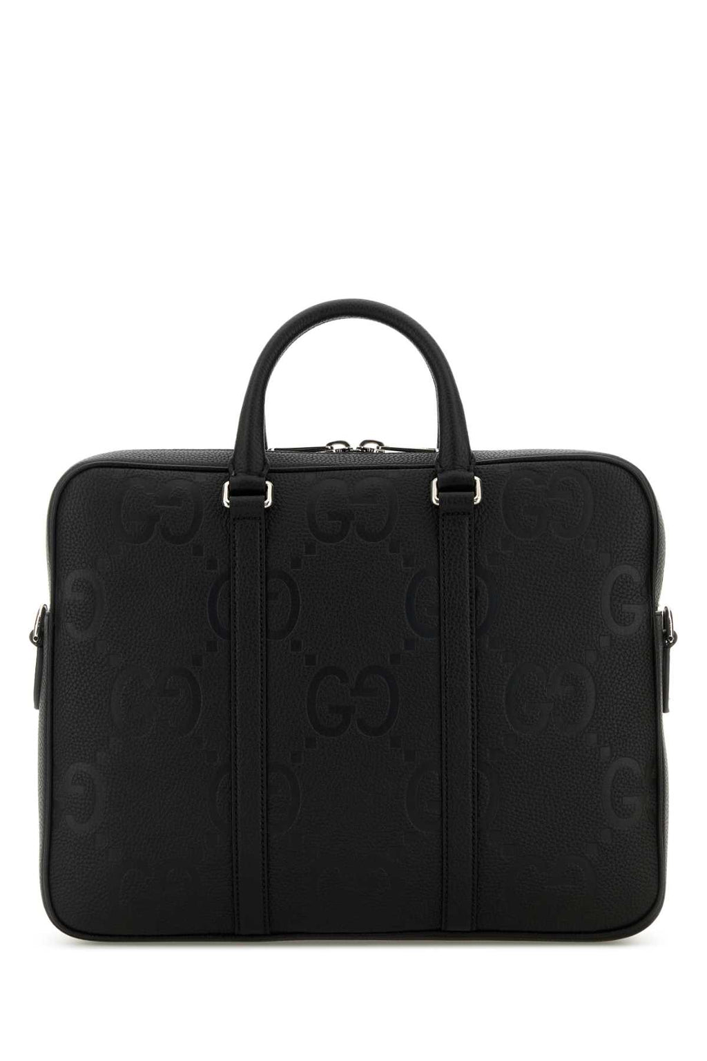 GUCCI BRIEFCASE PIUMA GG JUMBO/PIUMA For Men Exterior: 100% Leather Lining: 100% Fabric Finishing: Silver metal