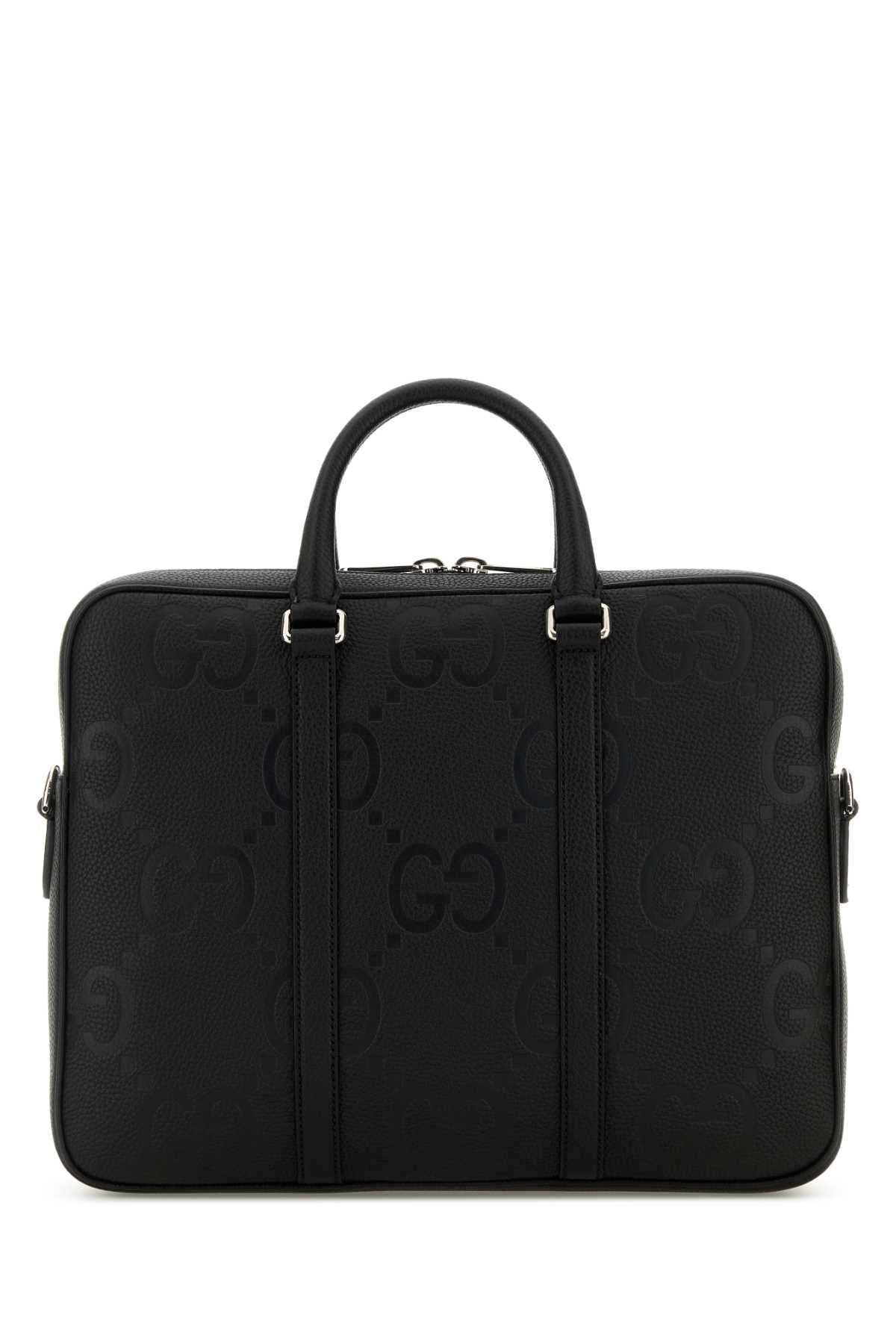 GUCCI BRIEFCASE PIUMA GG JUMBO/PIUMA For Men Exterior: 100% Leather Lining: 100% Fabric Finishing: Silver metal