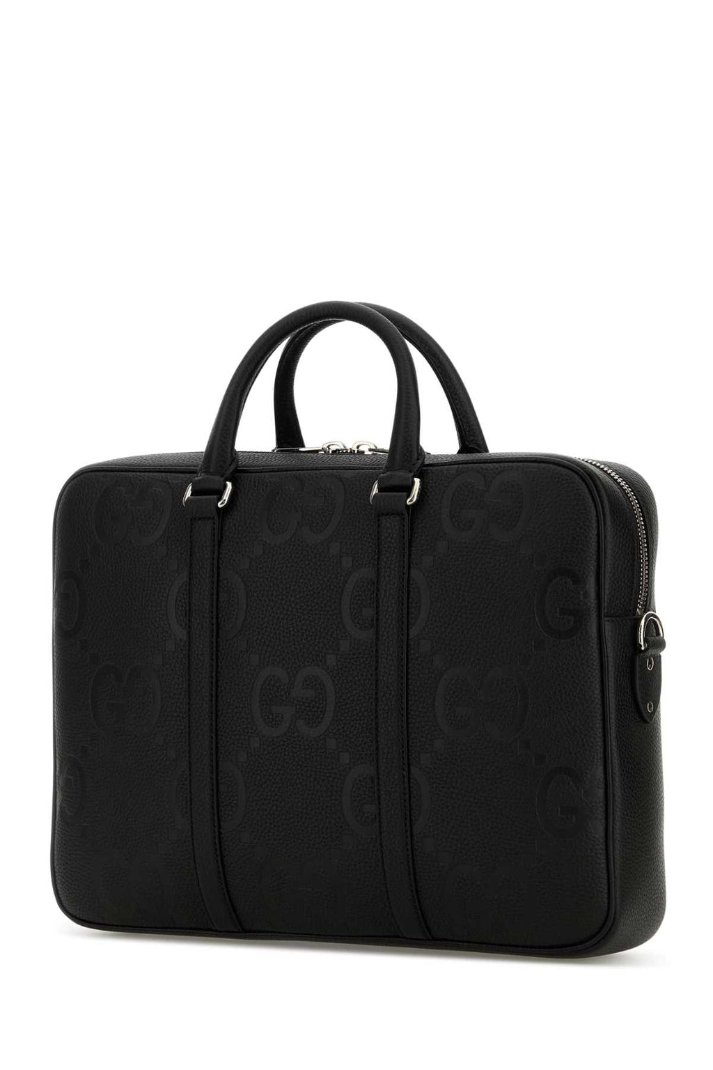 GUCCI BRIEFCASE PIUMA GG JUMBO/PIUMA For Men Exterior: 100% Leather Lining: 100% Fabric Finishing: Silver metal