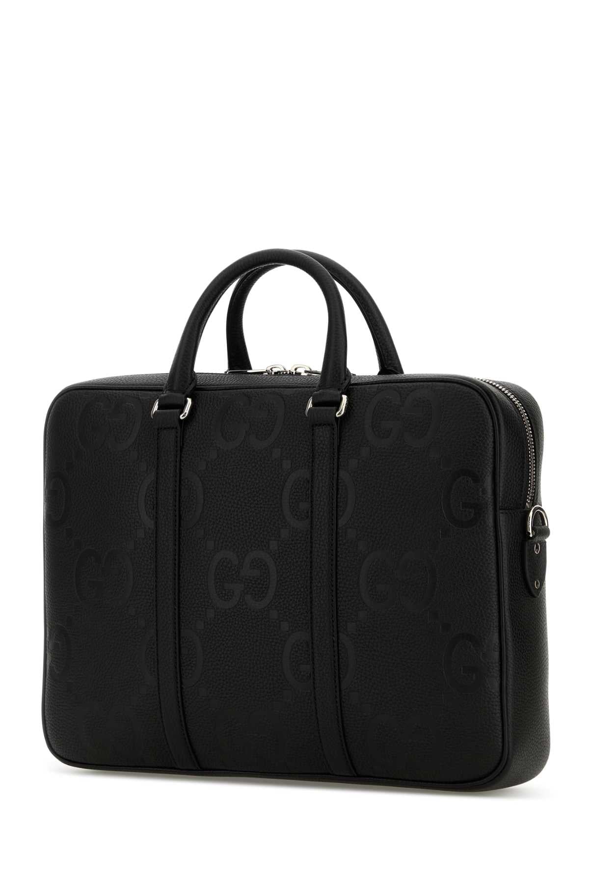 GUCCI BRIEFCASE PIUMA GG JUMBO/PIUMA For Men Exterior: 100% Leather Lining: 100% Fabric Finishing: Silver metal