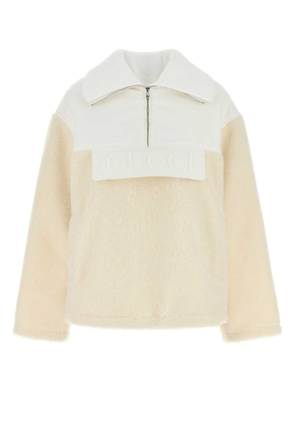 GUCCI L/S HOODIE JACKET For Women Exterior 1: 80% Wool 20% Polyester Exterior 2: 64% Polyester 36% Elastomultiester Lining: 100% Nylon Padding: 100% Polyester