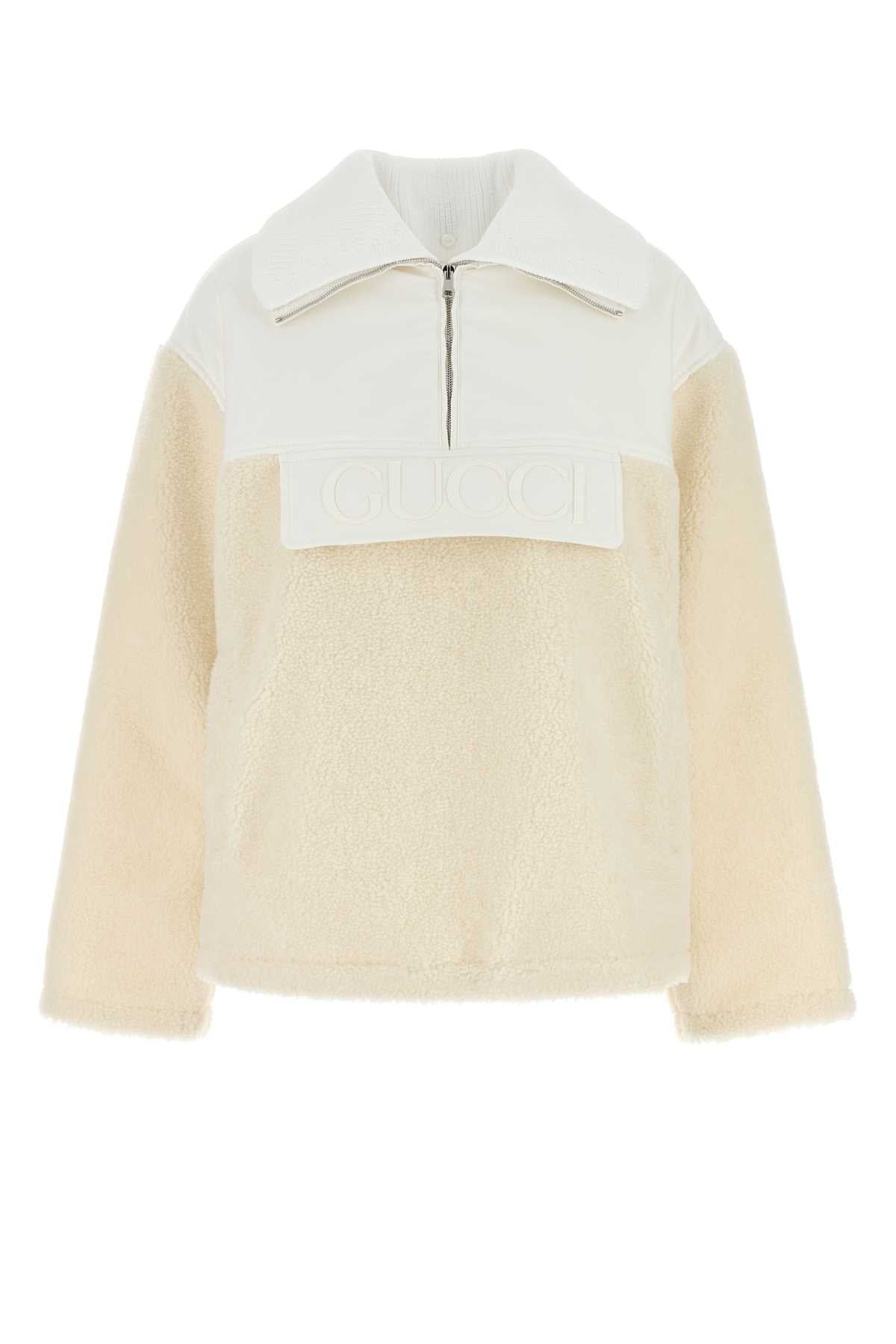 GUCCI L/S HOODIE JACKET For Women Exterior 1: 80% Wool 20% Polyester Exterior 2: 64% Polyester 36% Elastomultiester Lining: 100% Nylon Padding: 100% Polyester