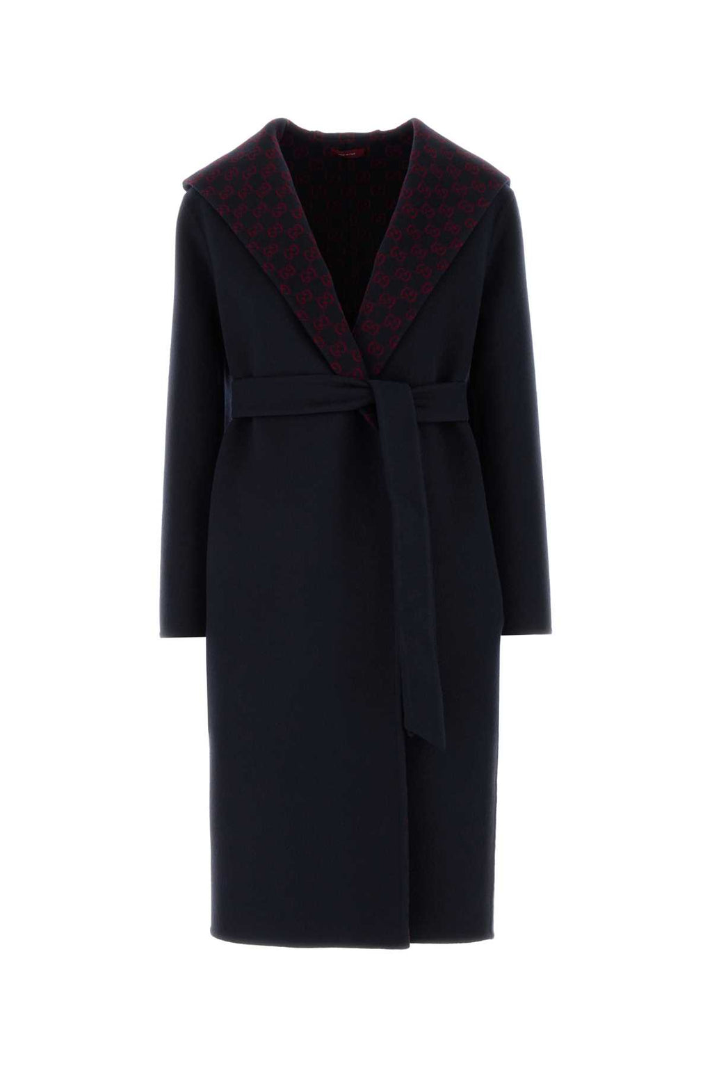 GUCCI REVERSBLE COAT GG DOUBLE WOOL For Women Exterior: 99% Wool 1% Silk