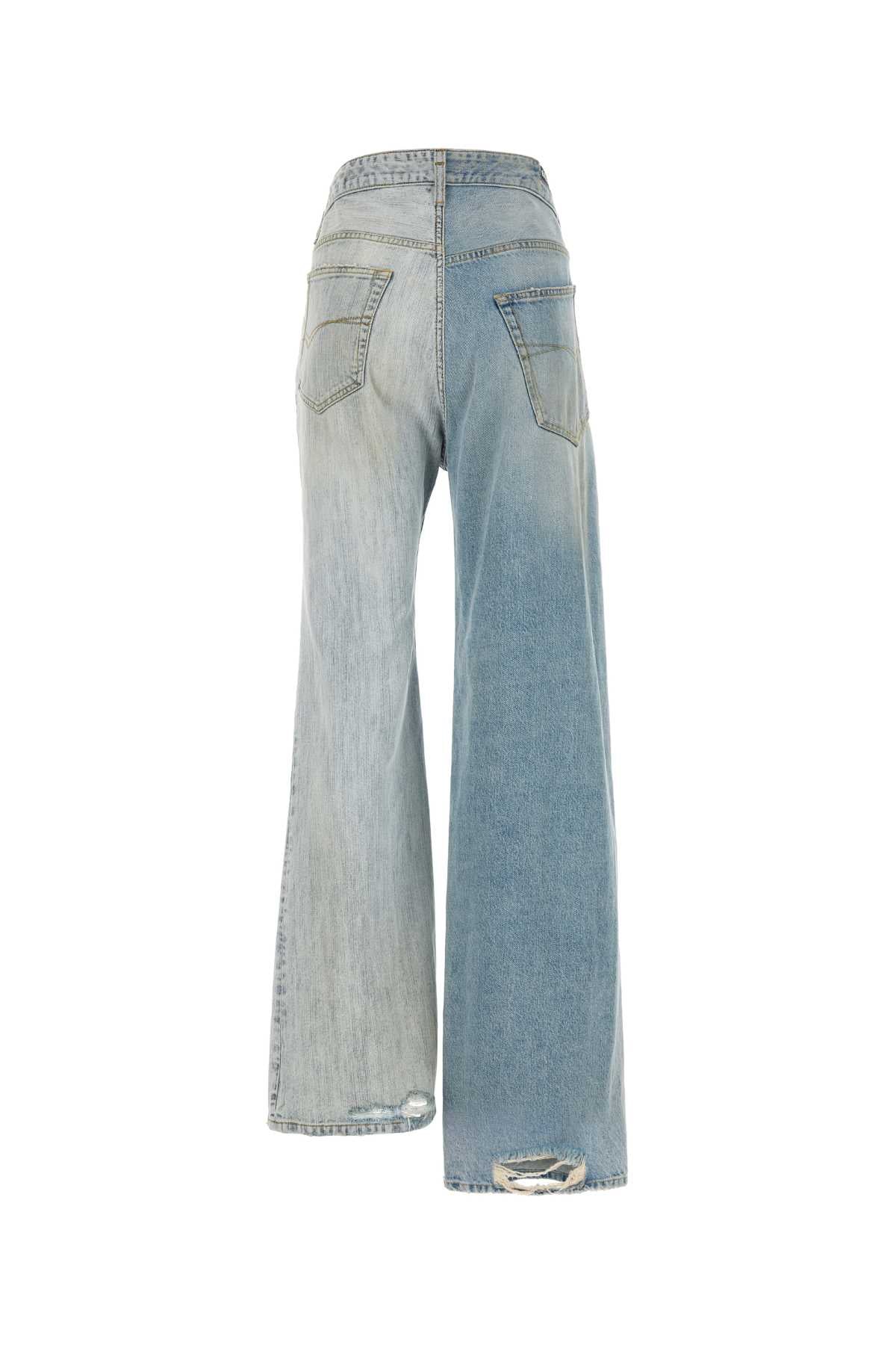BALENCIAGA FIFTY-FIFTY PANTS For Women Exterior: 100% Cotton